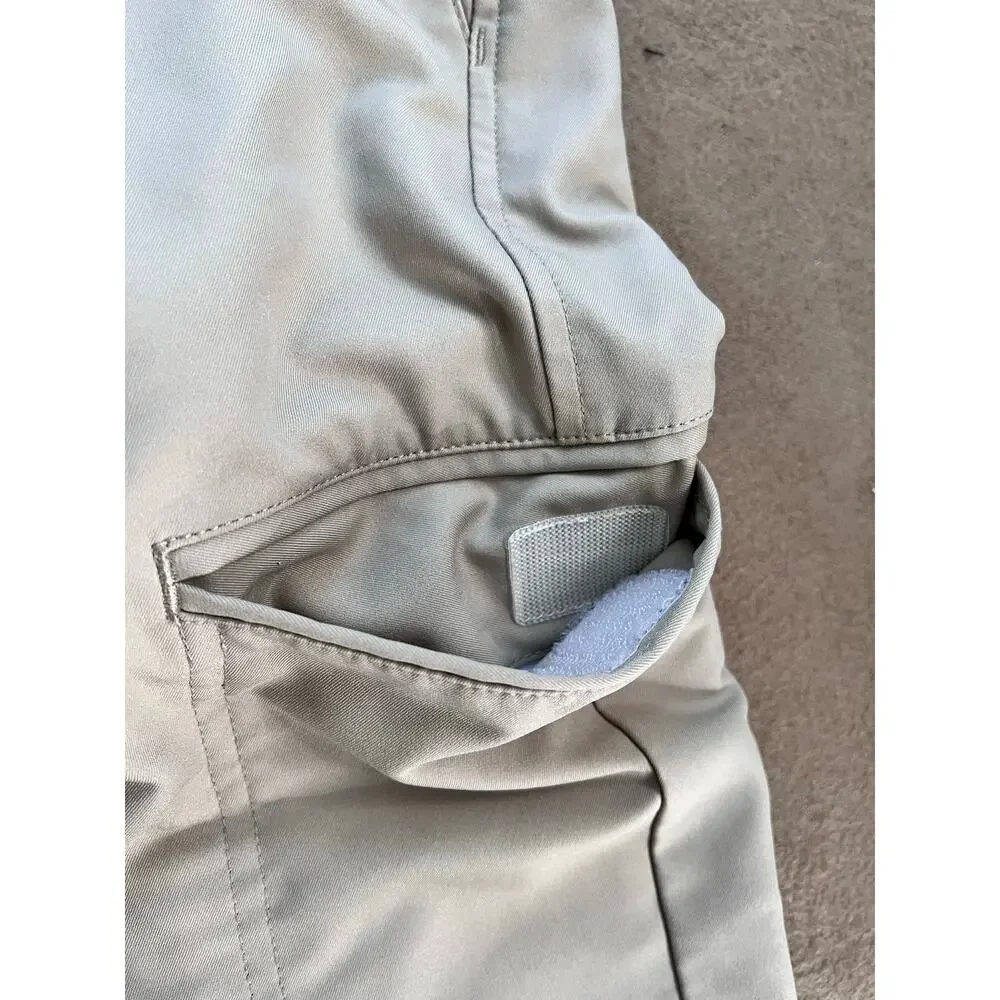 Adidas Men's Golf Cargo Performance Shorts Khaki Beige Size 34